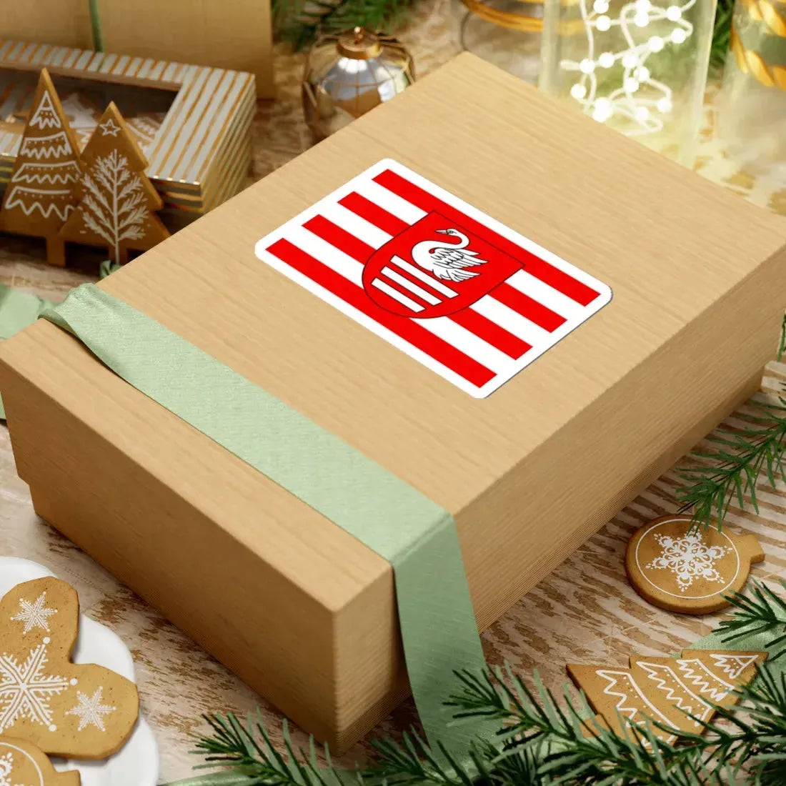 POL Biłgoraj flag (Poland) STICKER Vinyl Kiss-Cut Decal - The Sticker Space