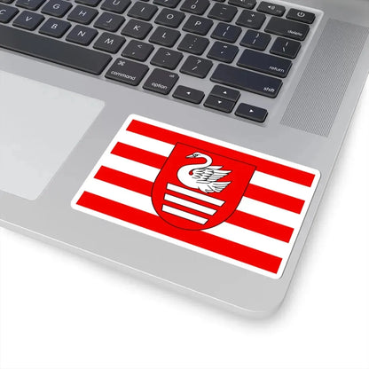 POL Biłgoraj flag (Poland) STICKER Vinyl Kiss-Cut Decal - The Sticker Space