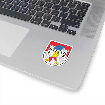 POL Biskupiec COA (Poland) (Coat of Arms) STICKER Vinyl Kiss-Cut Decal - The Sticker Space