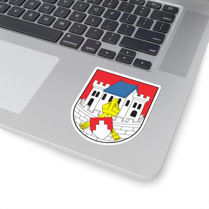 POL Biskupiec COA (Poland) (Coat of Arms) STICKER Vinyl Kiss-Cut Decal - The Sticker Space