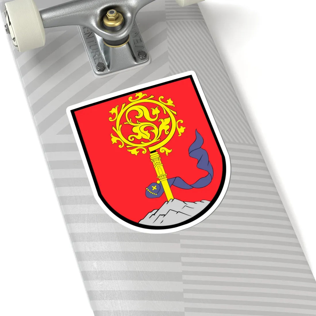 POL Bisztynek COA do 2017 (Poland) (Coat of Arms) STICKER Vinyl Kiss-Cut Decal - The Sticker Space
