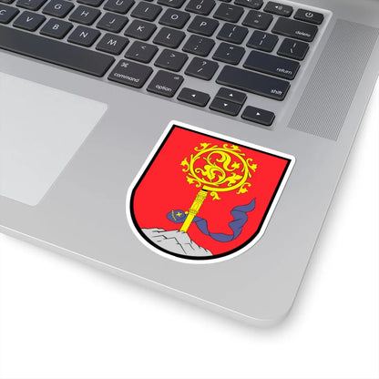 POL Bisztynek COA do 2017 (Poland) (Coat of Arms) STICKER Vinyl Kiss-Cut Decal - The Sticker Space