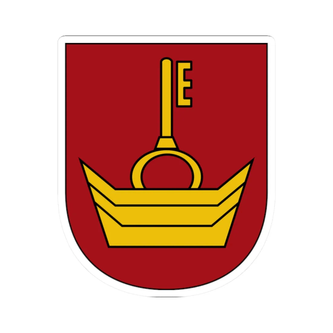 POL Bnin COA (Poland) (Coat of Arms) STICKER Vinyl Kiss-Cut Decal 2 Inch White - The Sticker Space