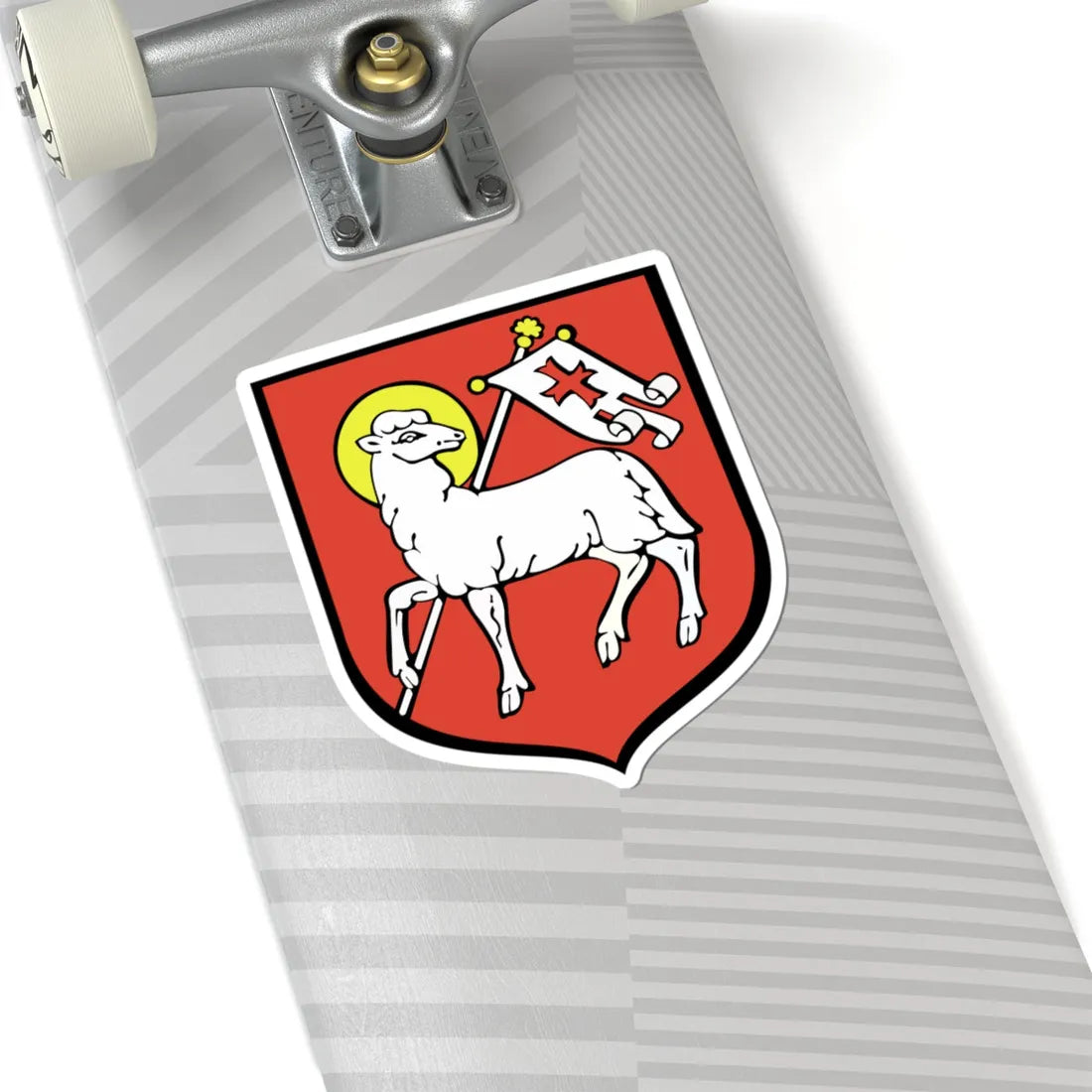 POL Bobolice COA alt (Poland) (Coat of Arms) STICKER Vinyl Kiss-Cut Decal - The Sticker Space