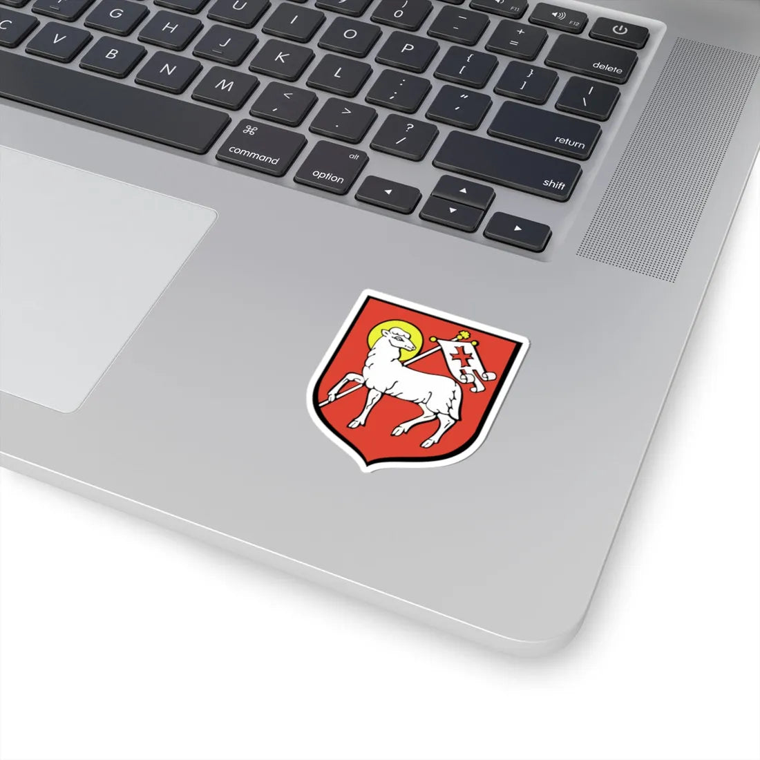 POL Bobolice COA alt (Poland) (Coat of Arms) STICKER Vinyl Kiss-Cut Decal - The Sticker Space