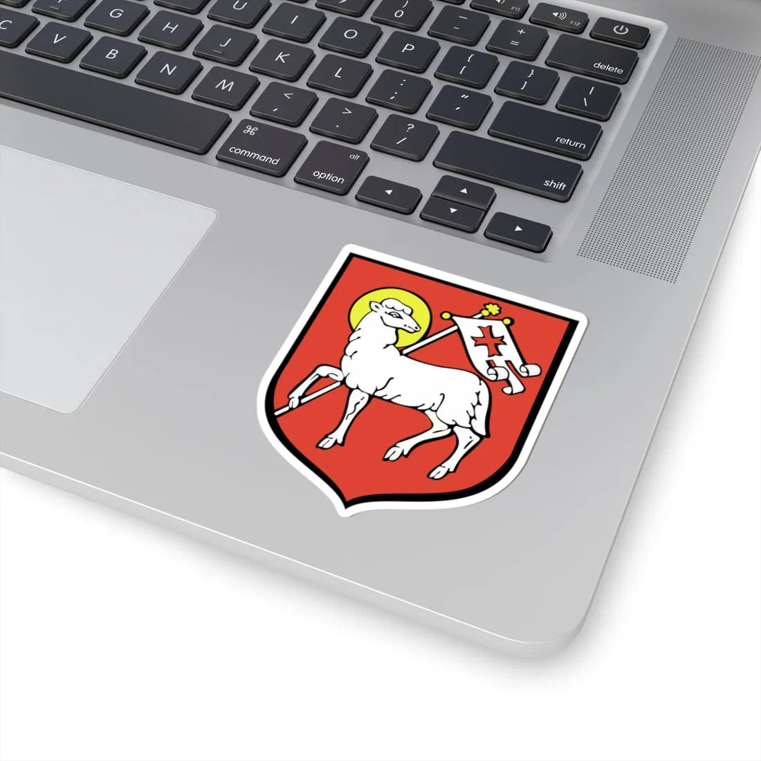 POL Bobolice COA alt (Poland) (Coat of Arms) STICKER Vinyl Kiss-Cut Decal - The Sticker Space