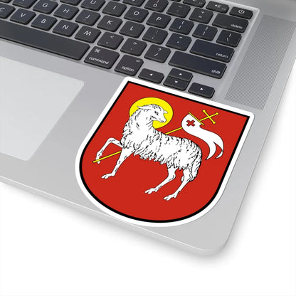 POL Bobolice COA (Poland) (Coat of Arms) STICKER Vinyl Kiss-Cut Decal - The Sticker Space