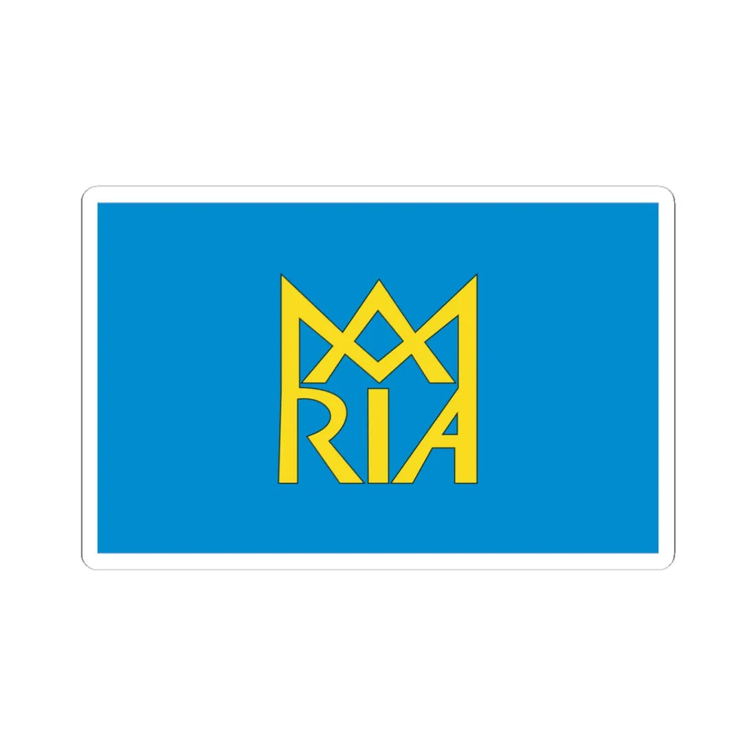 POL Bodzanow flag (Poland) STICKER Vinyl Kiss-Cut Decal 3 Inch White - The Sticker Space