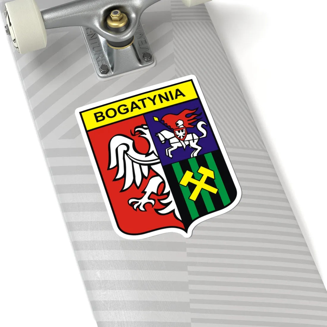 POL Bogatynia COA (Poland) (Coat of Arms) STICKER Vinyl Kiss-Cut Decal - The Sticker Space