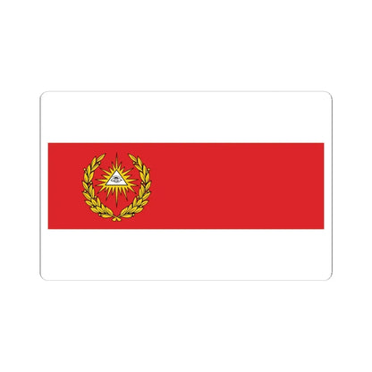 POL Boguchwała flag (Poland) STICKER Vinyl Kiss-Cut Decal 4 Inch White - The Sticker Space