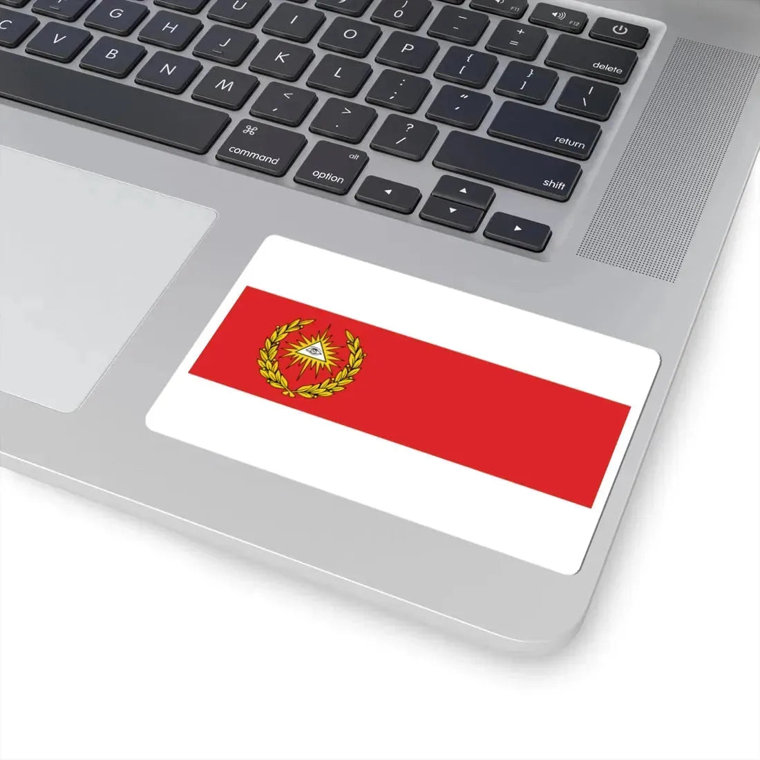 POL Boguchwała flag (Poland) STICKER Vinyl Kiss-Cut Decal - The Sticker Space