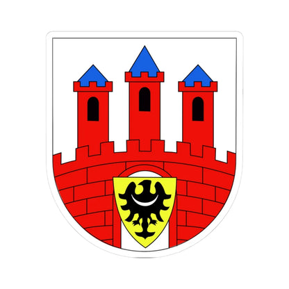 POL Bolesławiec COA (Poland) (Coat of Arms) STICKER Vinyl Kiss-Cut Decal 3 Inch White - The Sticker Space