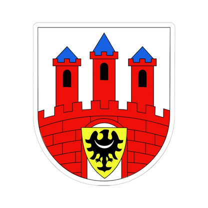 POL Bolesławiec COA (Poland) (Coat of Arms) STICKER Vinyl Kiss-Cut Decal 6 Inch White - The Sticker Space