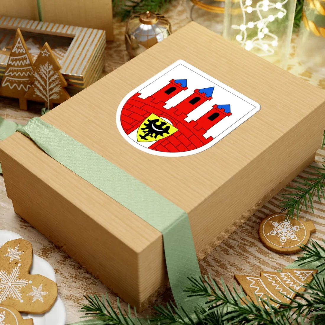 POL Bolesławiec COA (Poland) (Coat of Arms) STICKER Vinyl Kiss-Cut Decal - The Sticker Space