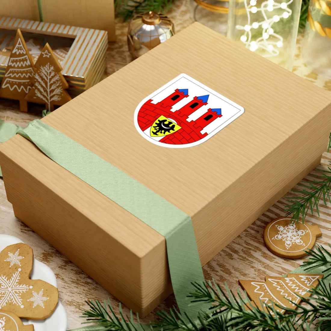 POL Bolesławiec COA (Poland) (Coat of Arms) STICKER Vinyl Kiss-Cut Decal - The Sticker Space