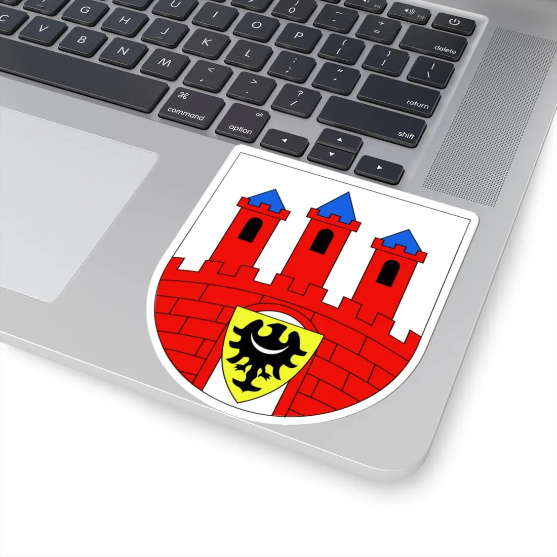 POL Bolesławiec COA (Poland) (Coat of Arms) STICKER Vinyl Kiss-Cut Decal - The Sticker Space