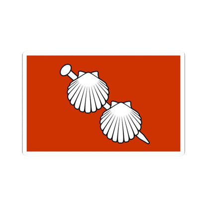 POL Bolimow flag (Poland) STICKER Vinyl Kiss-Cut Decal 2 Inch White - The Sticker Space