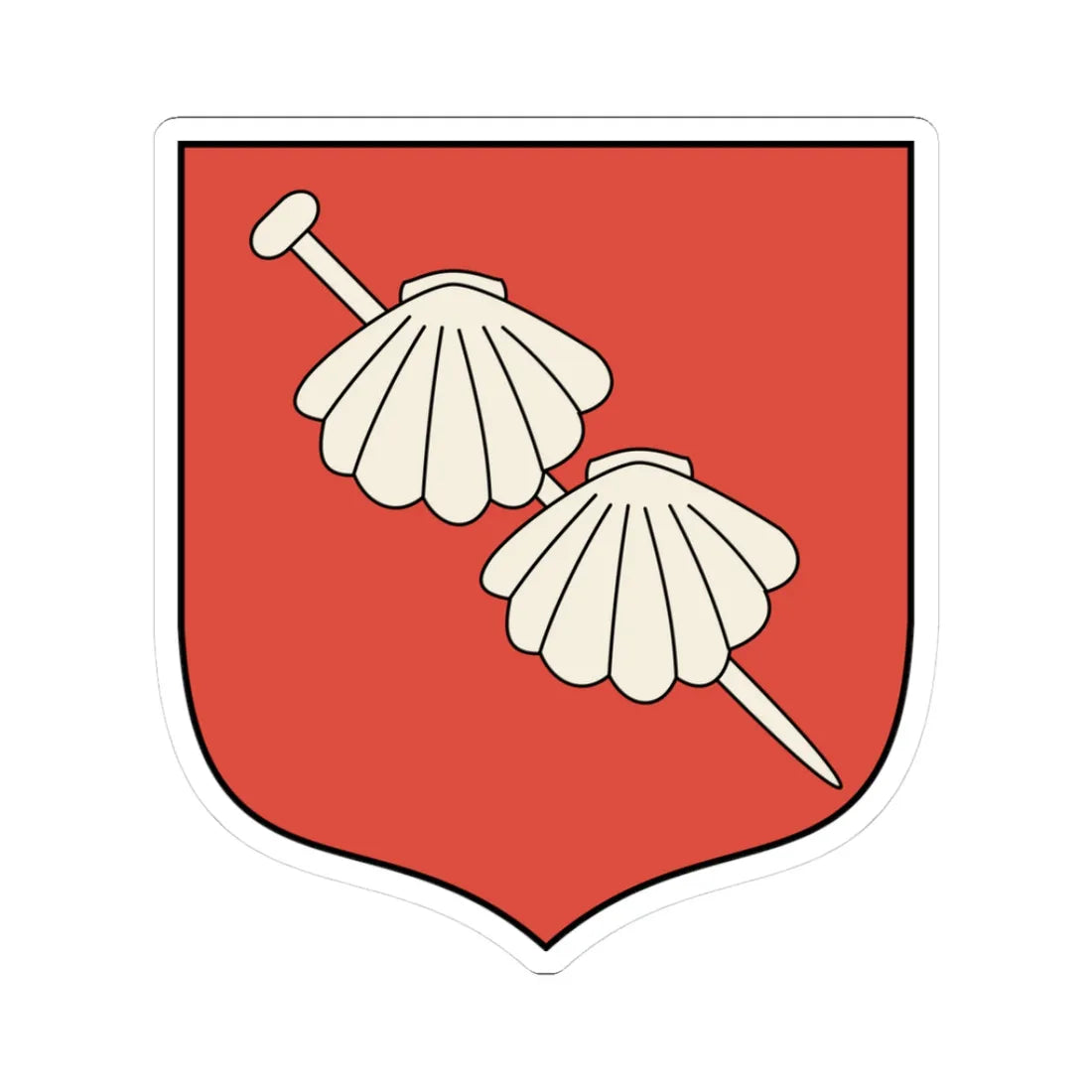 POL Bolimów COA old (Poland) (Coat of Arms) STICKER Vinyl Kiss-Cut Decal 3 Inch White - The Sticker Space