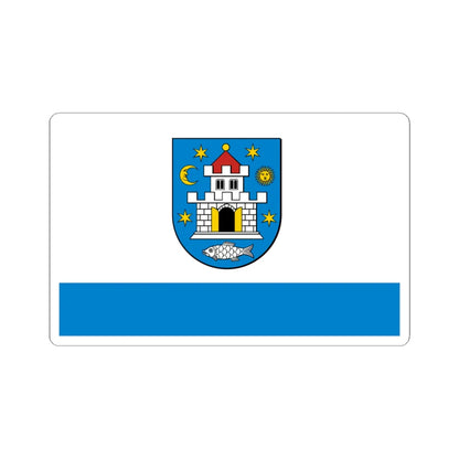 POL Bolkow flag (Poland) STICKER Vinyl Kiss-Cut Decal 6 Inch White - The Sticker Space