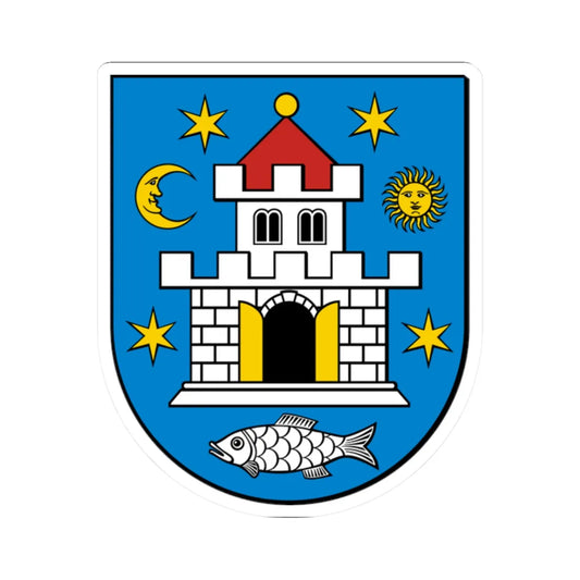 POL Bolków COA (Poland) (Coat of Arms) STICKER Vinyl Kiss-Cut Decal 2 Inch White - The Sticker Space