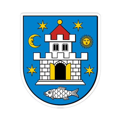 POL Bolków COA (Poland) (Coat of Arms) STICKER Vinyl Kiss-Cut Decal 6 Inch White - The Sticker Space