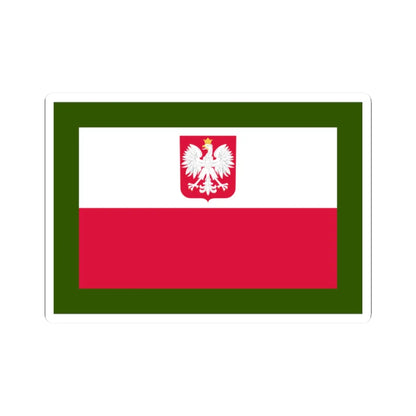POL Border Guard flag (Poland) STICKER Vinyl Kiss-Cut Decal 2 Inch White - The Sticker Space