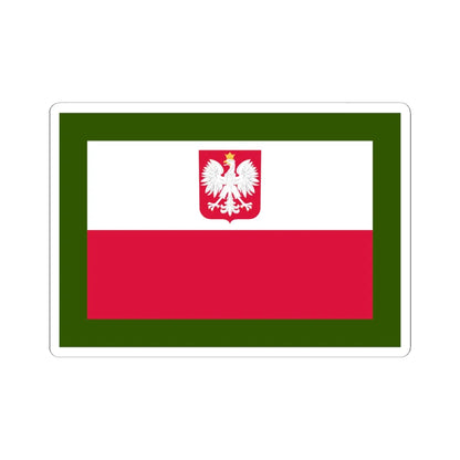 POL Border Guard flag (Poland) STICKER Vinyl Kiss-Cut Decal 6 Inch White - The Sticker Space
