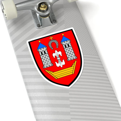 POL Borek Wielkopolski COA (Poland) (Coat of Arms) STICKER Vinyl Kiss-Cut Decal - The Sticker Space