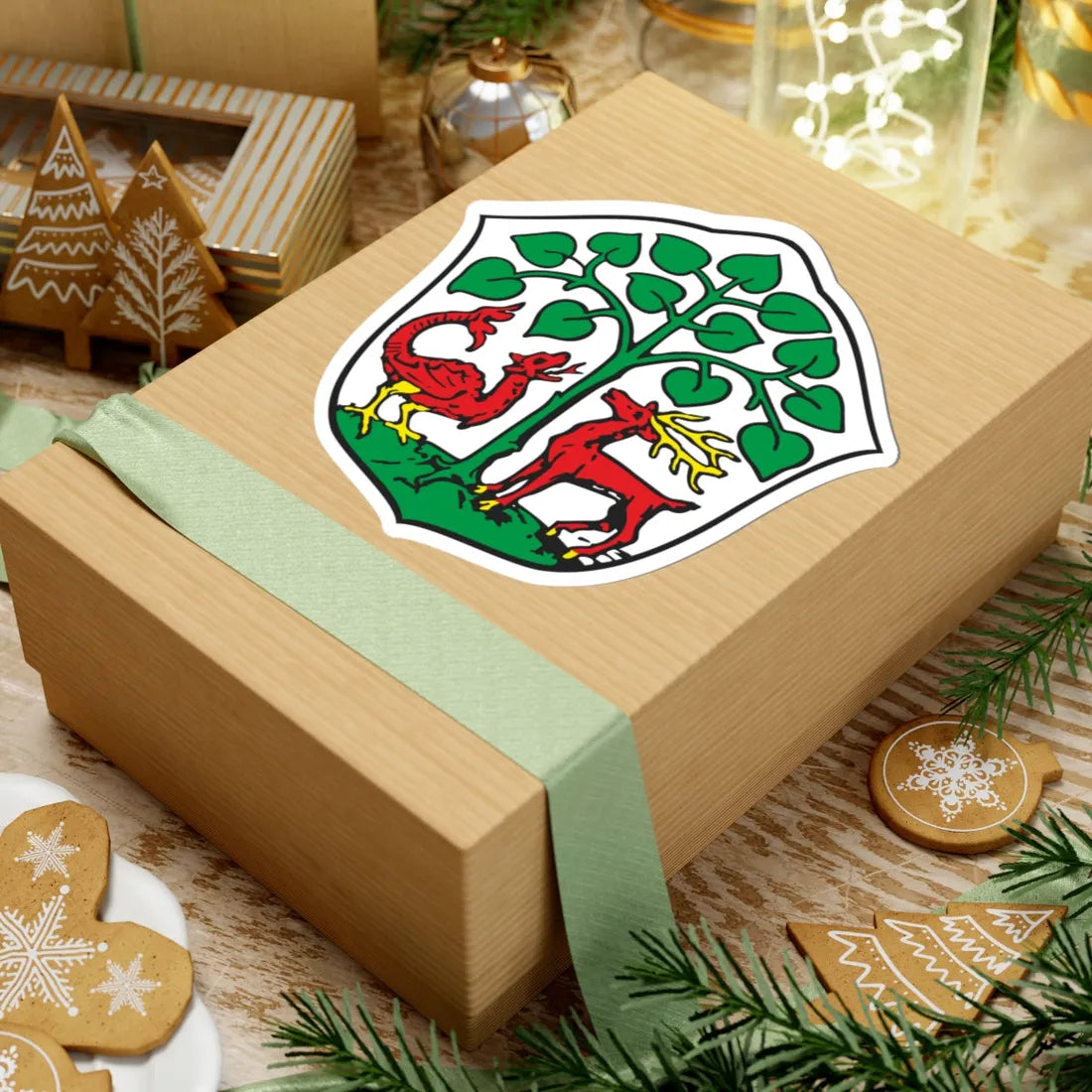 POL Braniewo COA old (Poland) (Coat of Arms) STICKER Vinyl Kiss-Cut Decal - The Sticker Space