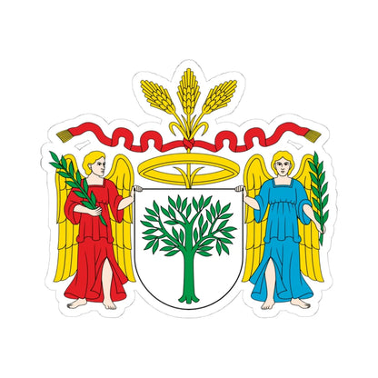 POL Braniewo COA (Poland) (Coat of Arms) STICKER Vinyl Kiss-Cut Decal 4 Inch White - The Sticker Space