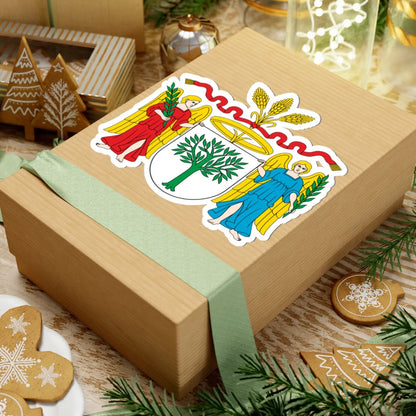 POL Braniewo COA (Poland) (Coat of Arms) STICKER Vinyl Kiss-Cut Decal - The Sticker Space