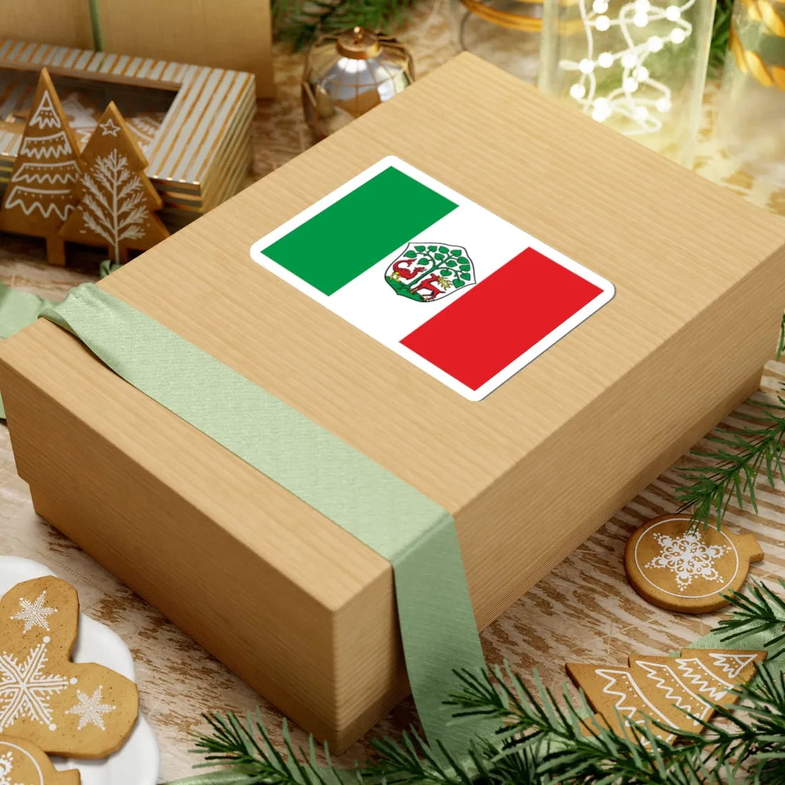 POL Braniewo flag old (Poland) STICKER Vinyl Kiss-Cut Decal - The Sticker Space