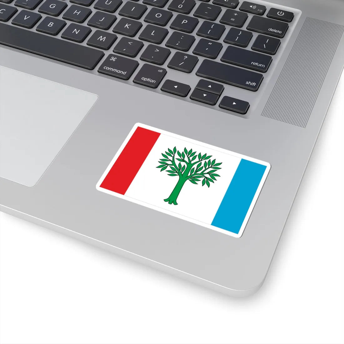 POL Braniewo flag (Poland) STICKER Vinyl Kiss-Cut Decal - The Sticker Space