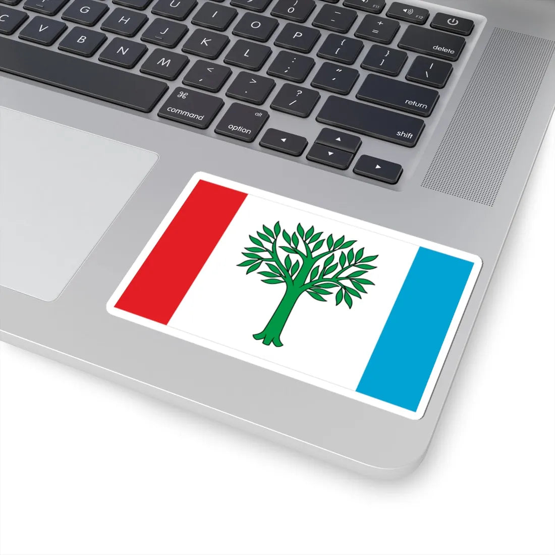 POL Braniewo flag (Poland) STICKER Vinyl Kiss-Cut Decal - The Sticker Space