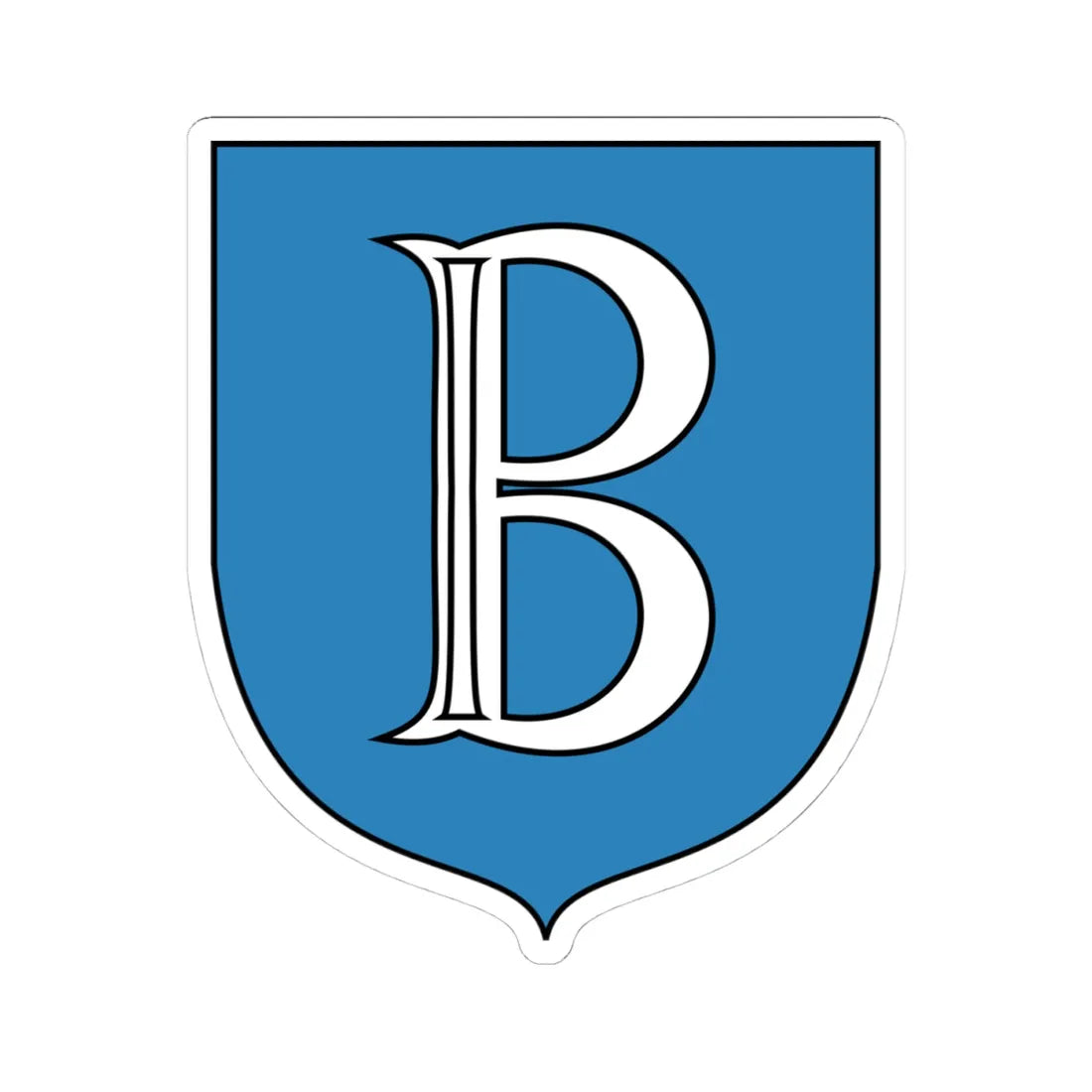 POL Brdów COA (Poland) (Coat of Arms) STICKER Vinyl Kiss-Cut Decal 4 Inch White - The Sticker Space