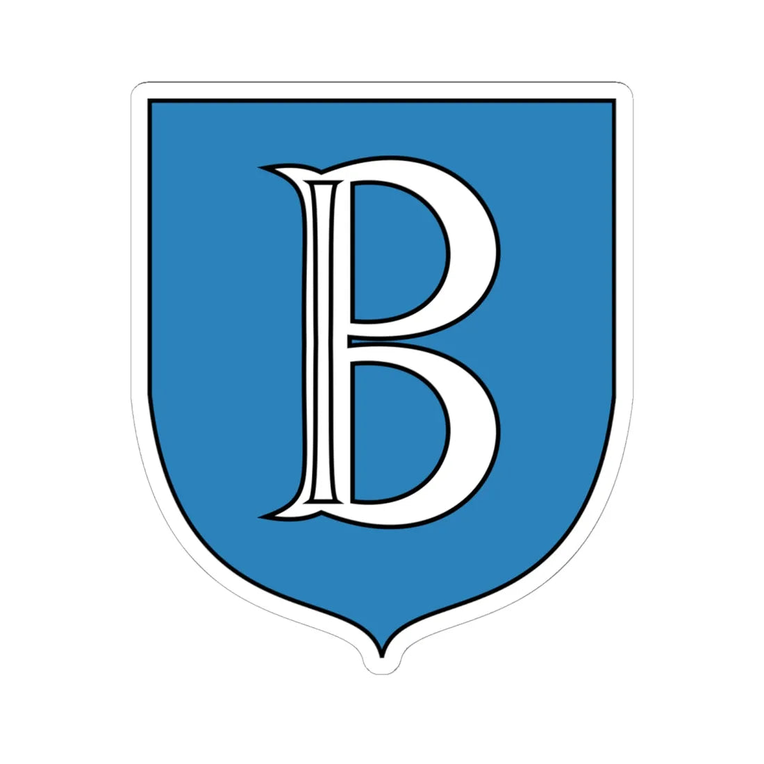 POL Brdów COA (Poland) (Coat of Arms) STICKER Vinyl Kiss-Cut Decal 6 Inch White - The Sticker Space