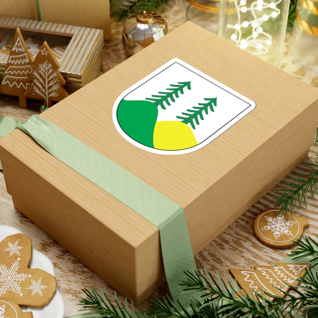 POL Brenna COA (Poland) (Coat of Arms) STICKER Vinyl Kiss-Cut Decal - The Sticker Space