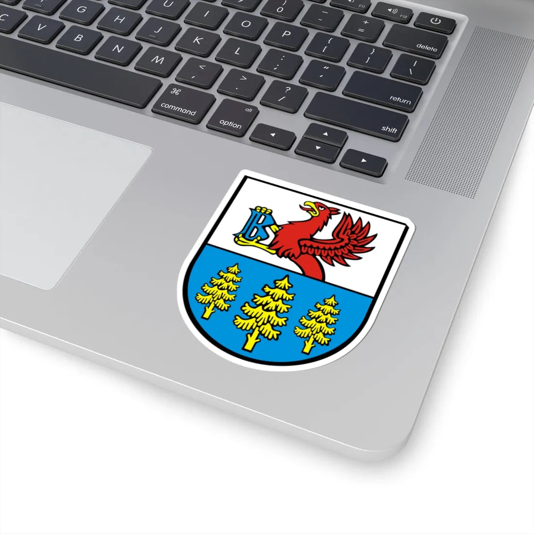 POL Brusy COA (Poland) (Coat of Arms) STICKER Vinyl Kiss-Cut Decal - The Sticker Space