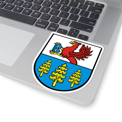 POL Brusy COA (Poland) (Coat of Arms) STICKER Vinyl Kiss-Cut Decal - The Sticker Space