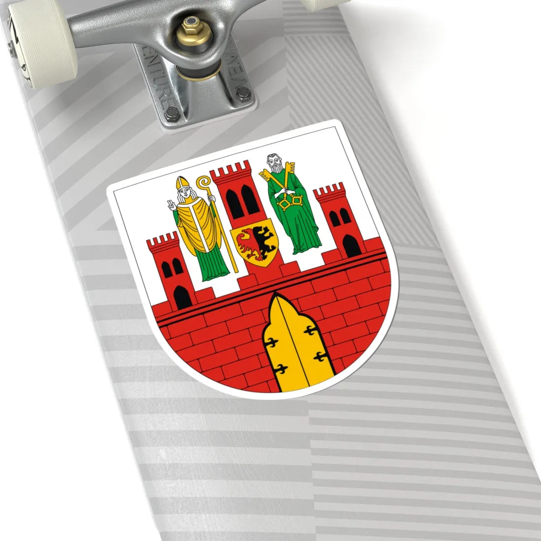 POL Brześć Kujawski COA (Poland) (Coat of Arms) STICKER Vinyl Kiss-Cut Decal - The Sticker Space