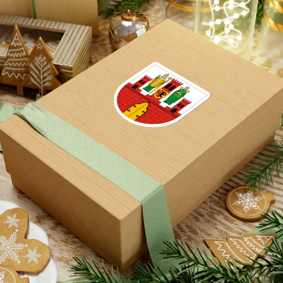 POL Brześć Kujawski COA (Poland) (Coat of Arms) STICKER Vinyl Kiss-Cut Decal - The Sticker Space