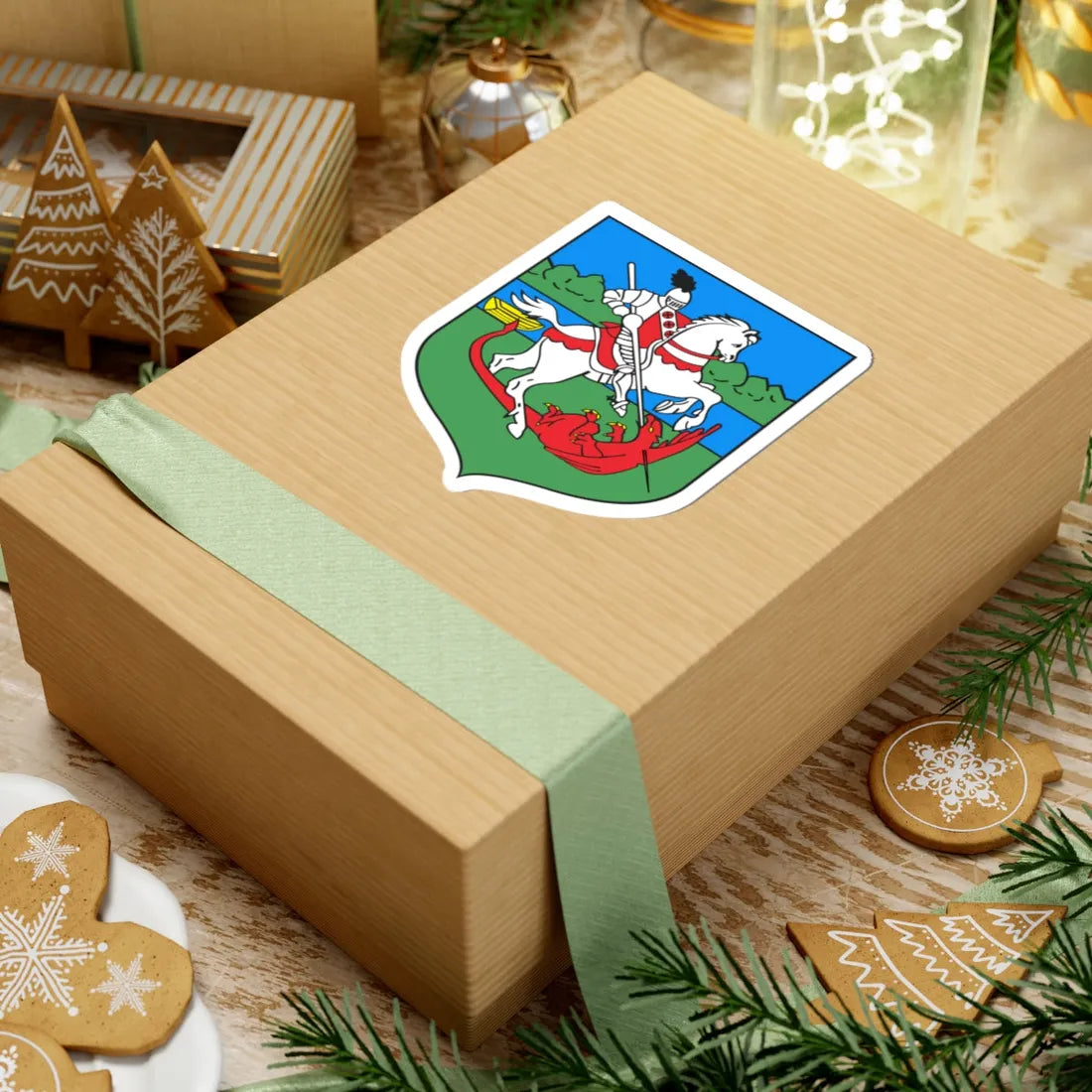 POL Brzeg Dolny COA (Poland) (Coat of Arms) STICKER Vinyl Kiss-Cut Decal - The Sticker Space