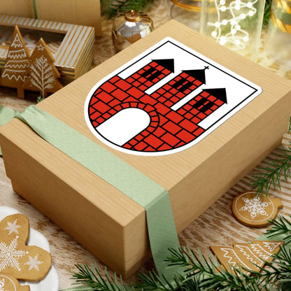 POL Brzeziny COA (Poland) (Coat of Arms) STICKER Vinyl Kiss-Cut Decal - The Sticker Space