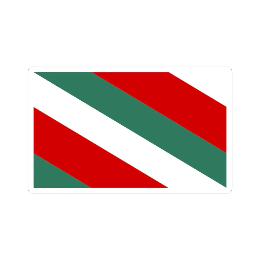 POL Brzeziny flag (Poland) STICKER Vinyl Kiss-Cut Decal 2 Inch White - The Sticker Space