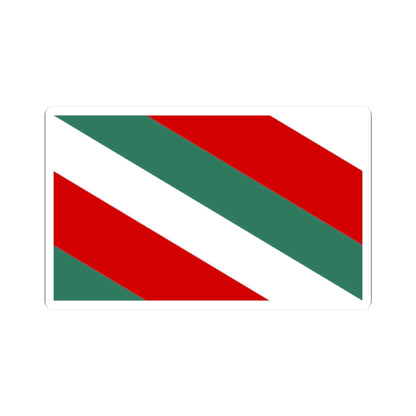 POL Brzeziny flag (Poland) STICKER Vinyl Kiss-Cut Decal 2 Inch White - The Sticker Space