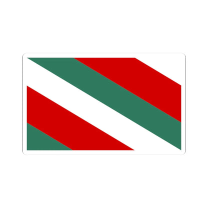 POL Brzeziny flag (Poland) STICKER Vinyl Kiss-Cut Decal 3 Inch White - The Sticker Space