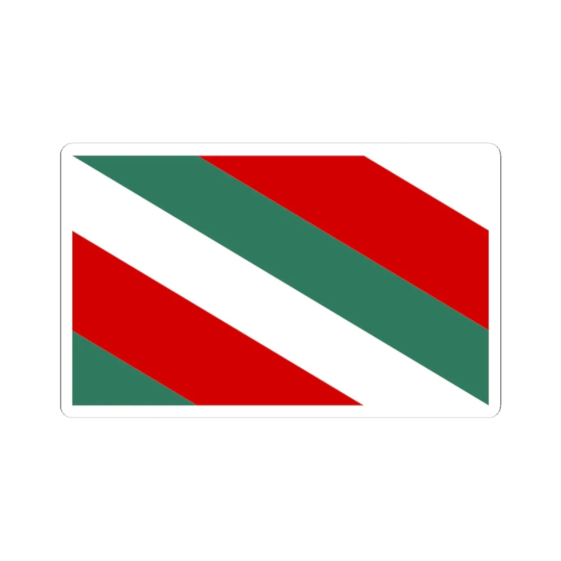 POL Brzeziny flag (Poland) STICKER Vinyl Kiss-Cut Decal 4 Inch White - The Sticker Space