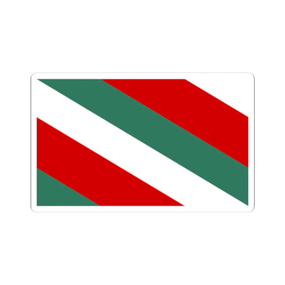 POL Brzeziny flag (Poland) STICKER Vinyl Kiss-Cut Decal 4 Inch White - The Sticker Space