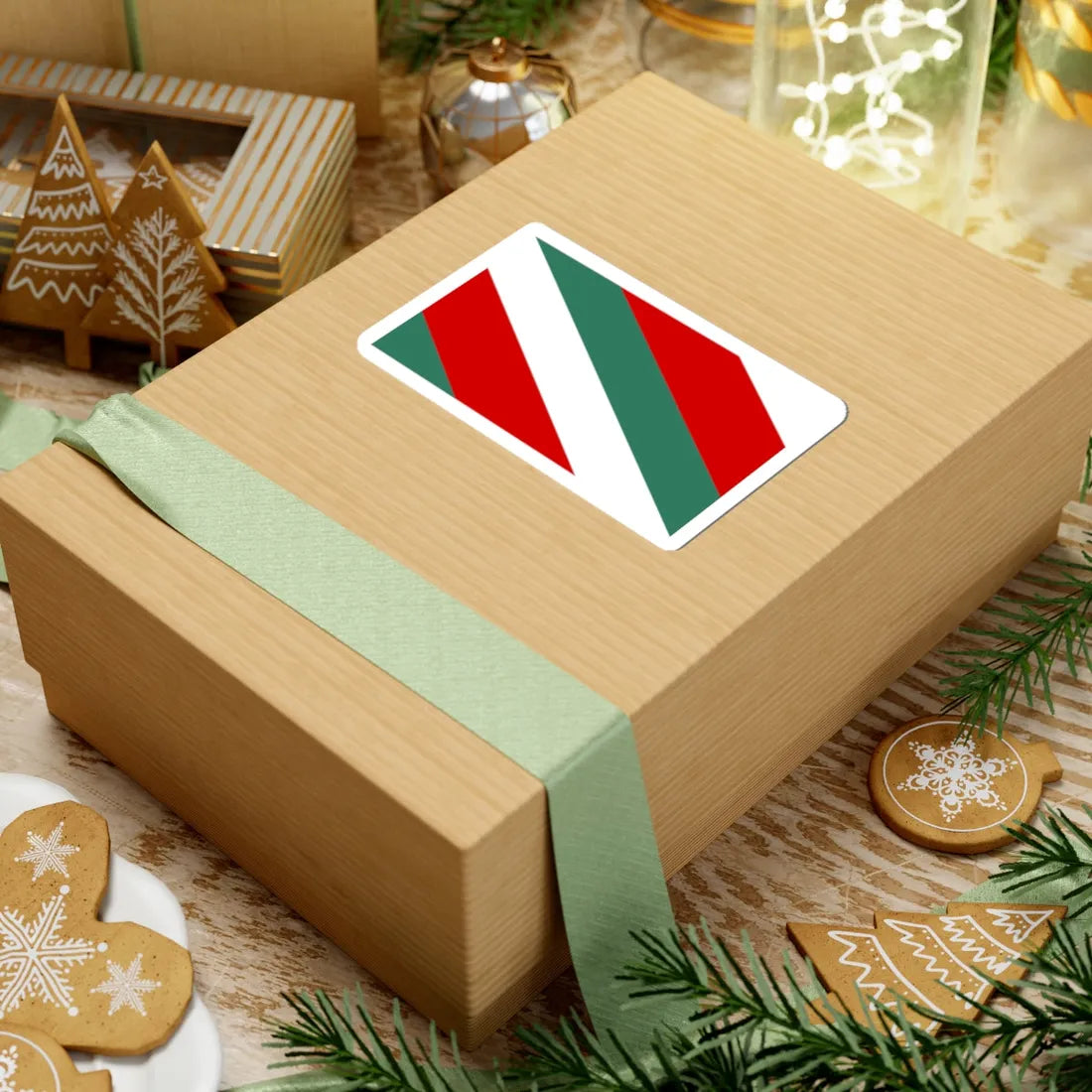 POL Brzeziny flag (Poland) STICKER Vinyl Kiss-Cut Decal - The Sticker Space