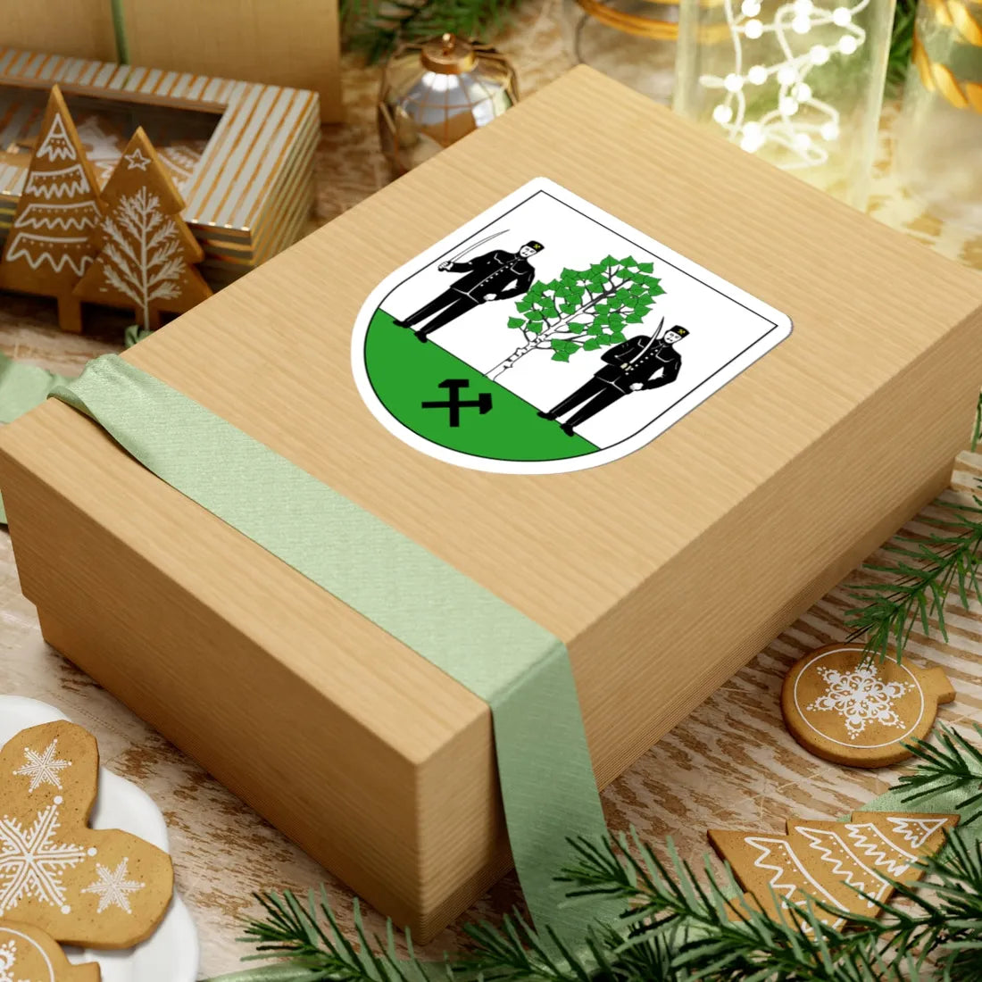 POL Brzeziny Śląskie dzielnica Piekar Śląskich COA (Poland) (Coat of Arms) STICKER Vinyl Kiss-Cut Decal - The Sticker Space